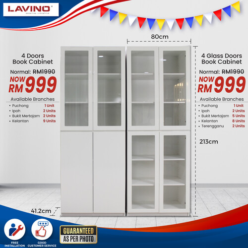 Book Cabinet With 4 Doors EDWD4226
